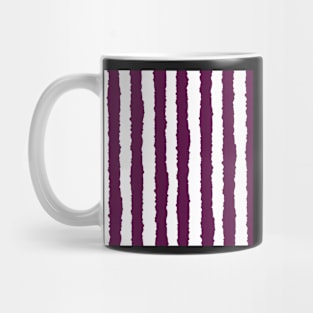 Purple Vertical Stripe Pattern Mug